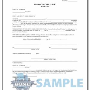 Alabama notary bond